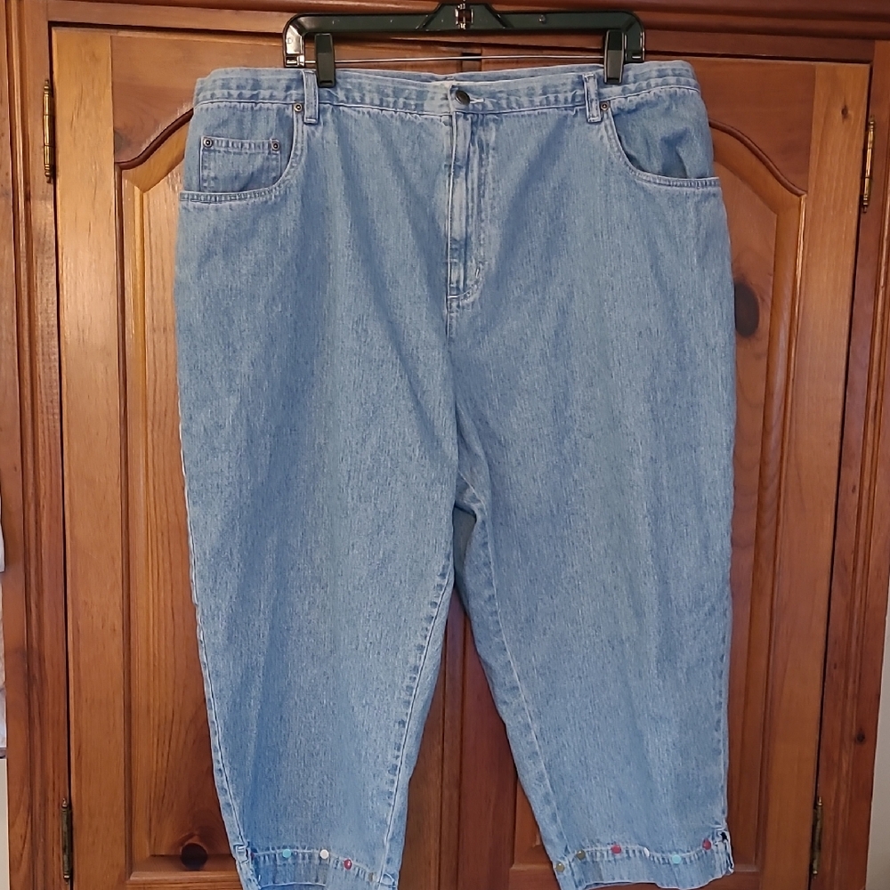 Christopher & Banks Light Blue Cropped Jeans